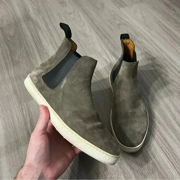 John Lobb Evett Mens Suede Chelsea Boots Sneakers UK 8  £795 - Picture 1 of 8